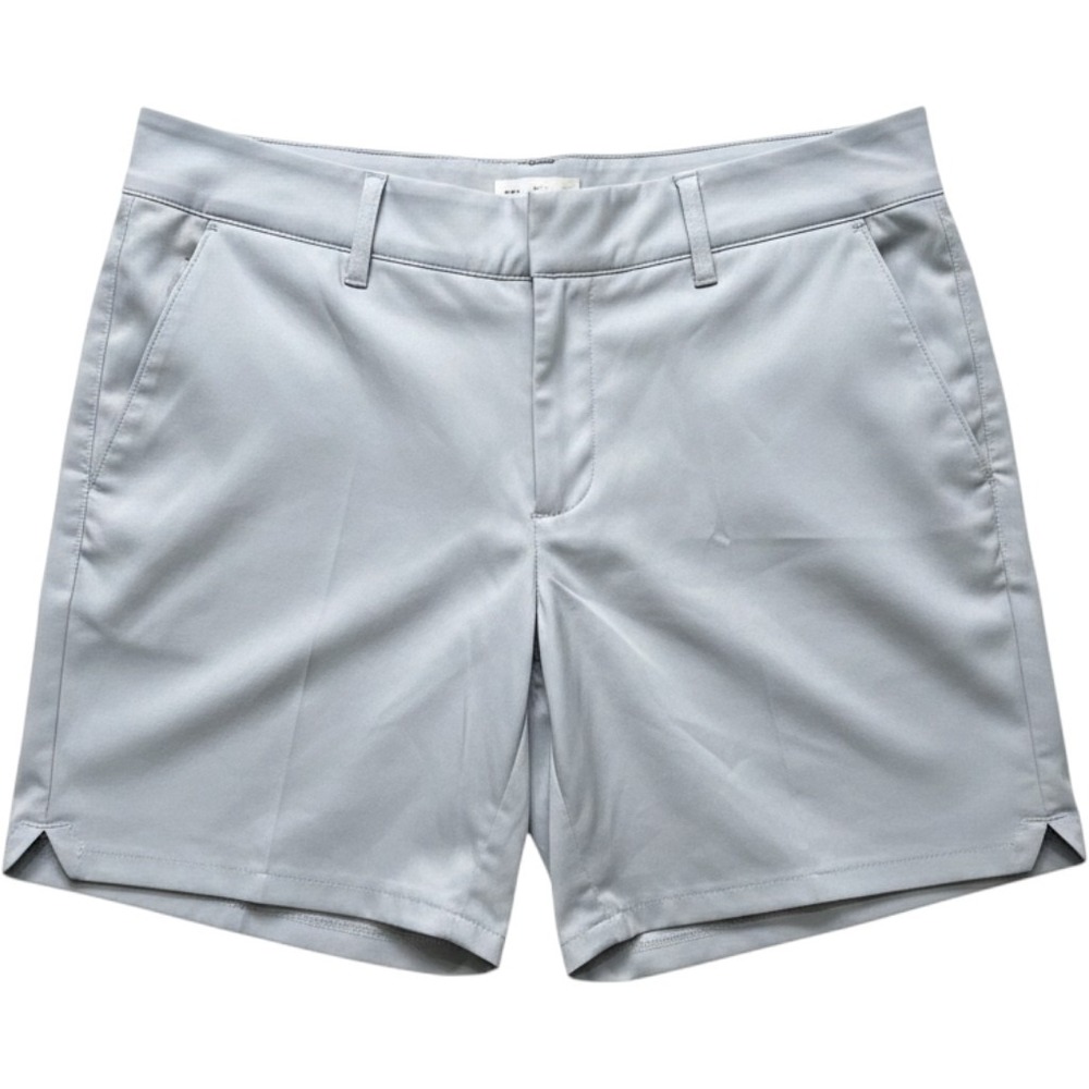 Golf Lady Pinseeker Performance Shorts Gray Double Button Side Zip Pocket